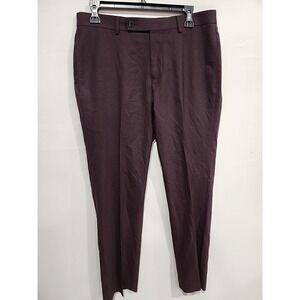 Calvin Klein Dress Slacks Mens‎ Size 32W x 30L Dark Purple, 29.5" Inseam
